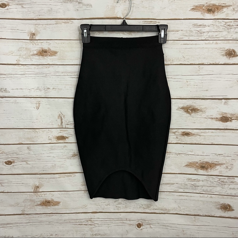 Superdown Revolve Black Bandage High Waist Skirt NWT